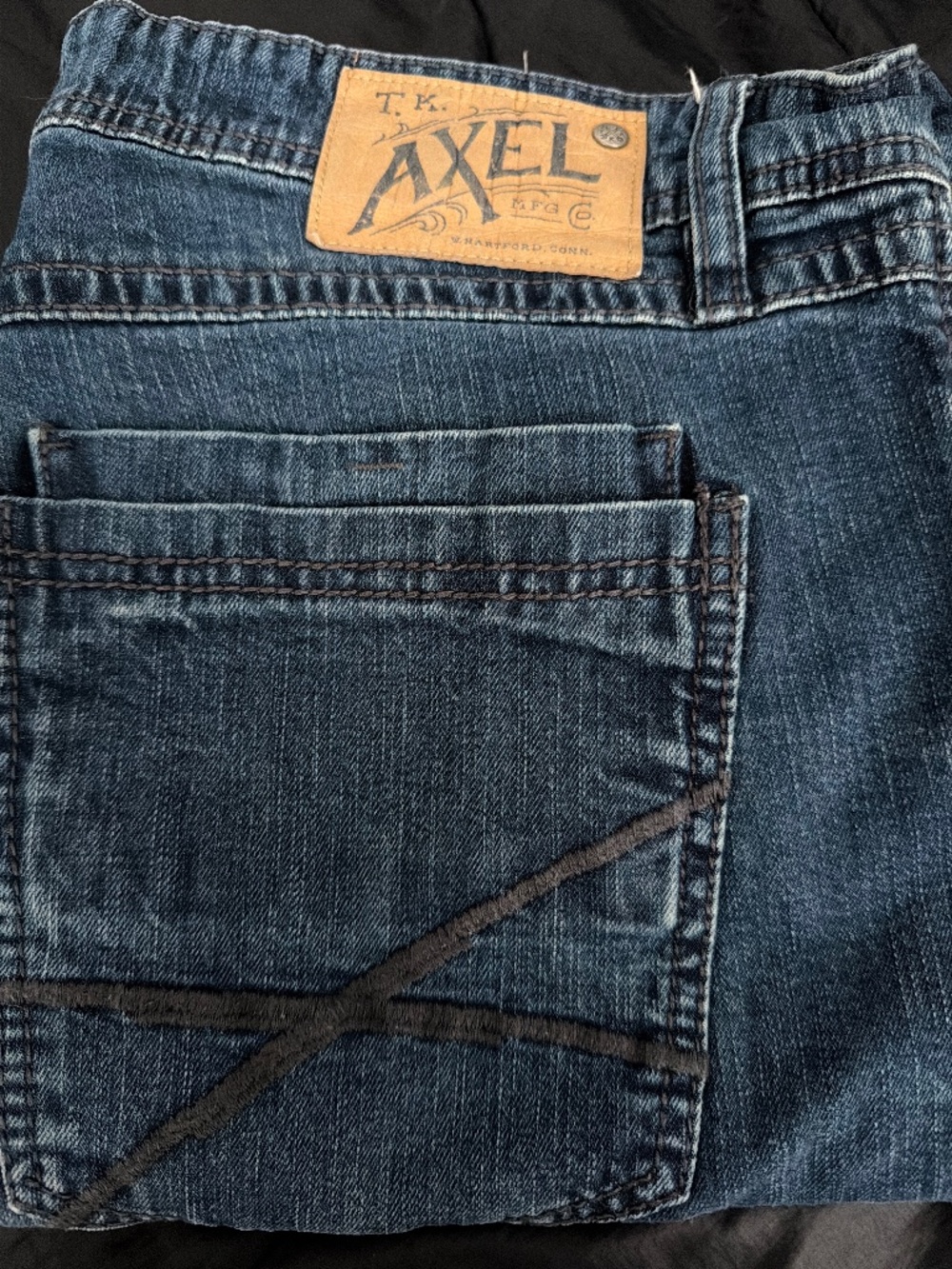 TK Axel Straight Fit Jeans – Size 36x30 – Medium Wash – Classic Denim